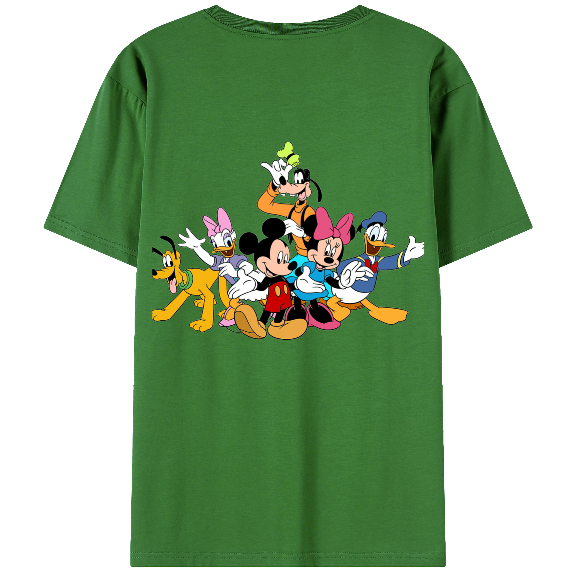 （画像用） ミッキーマウス Mickey Mouse レディース半袖Tシャツ(バックプリント)